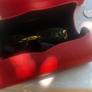 Cartier frames 53mm gold and black
